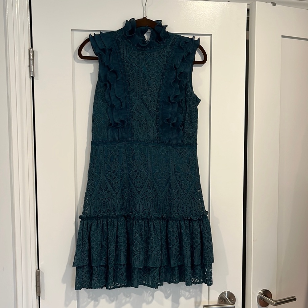 Aqua blue dress